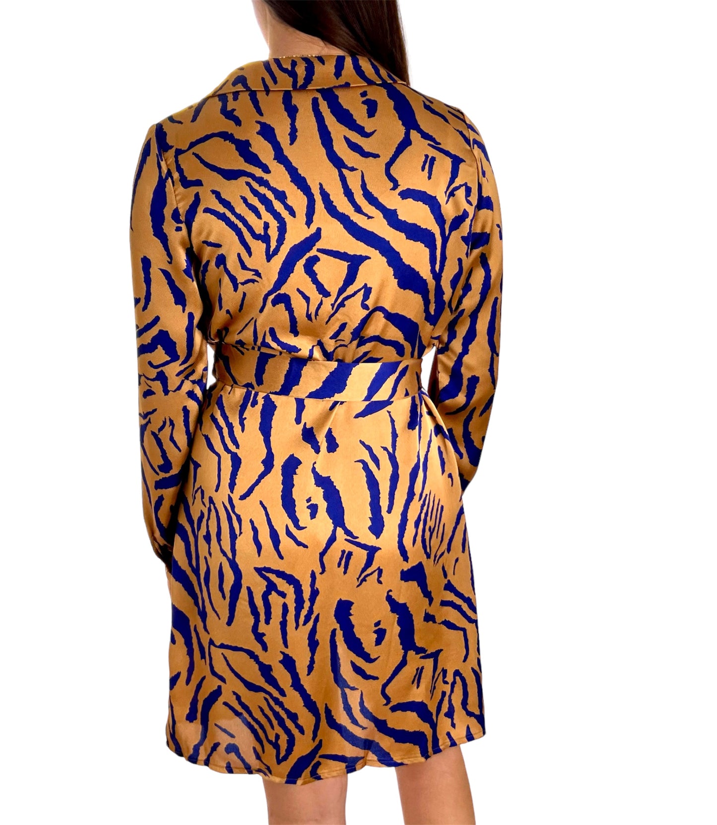 Dress Zebra Print Bronze