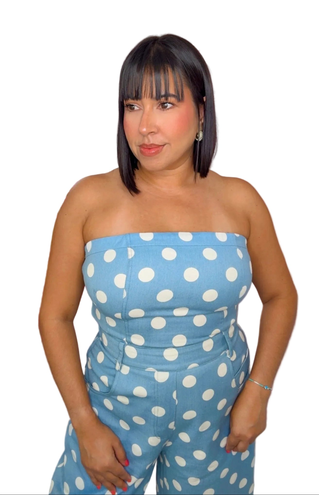 Polka Tube Jumpsuit