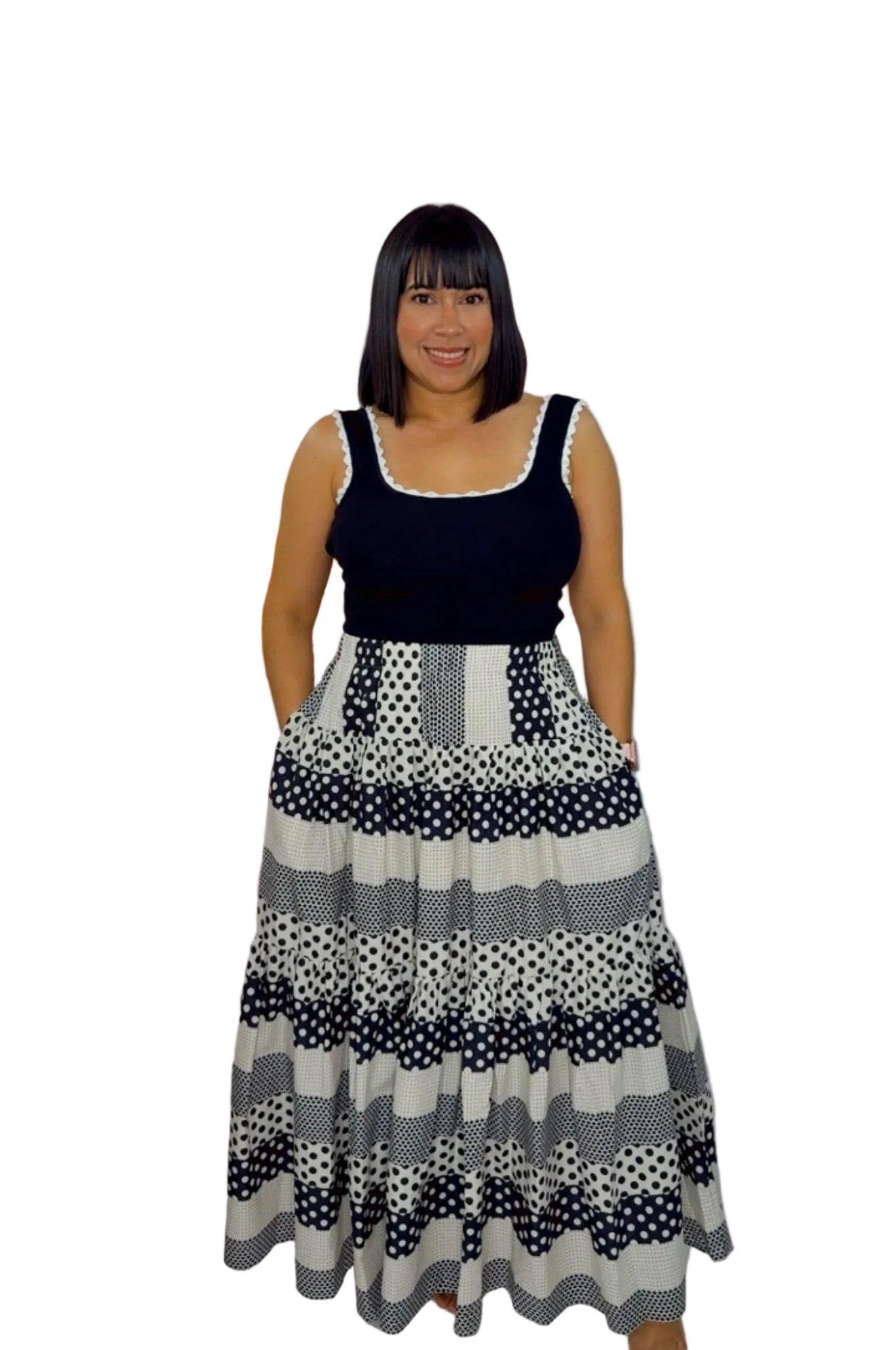 Polkadot Maxi Skirt