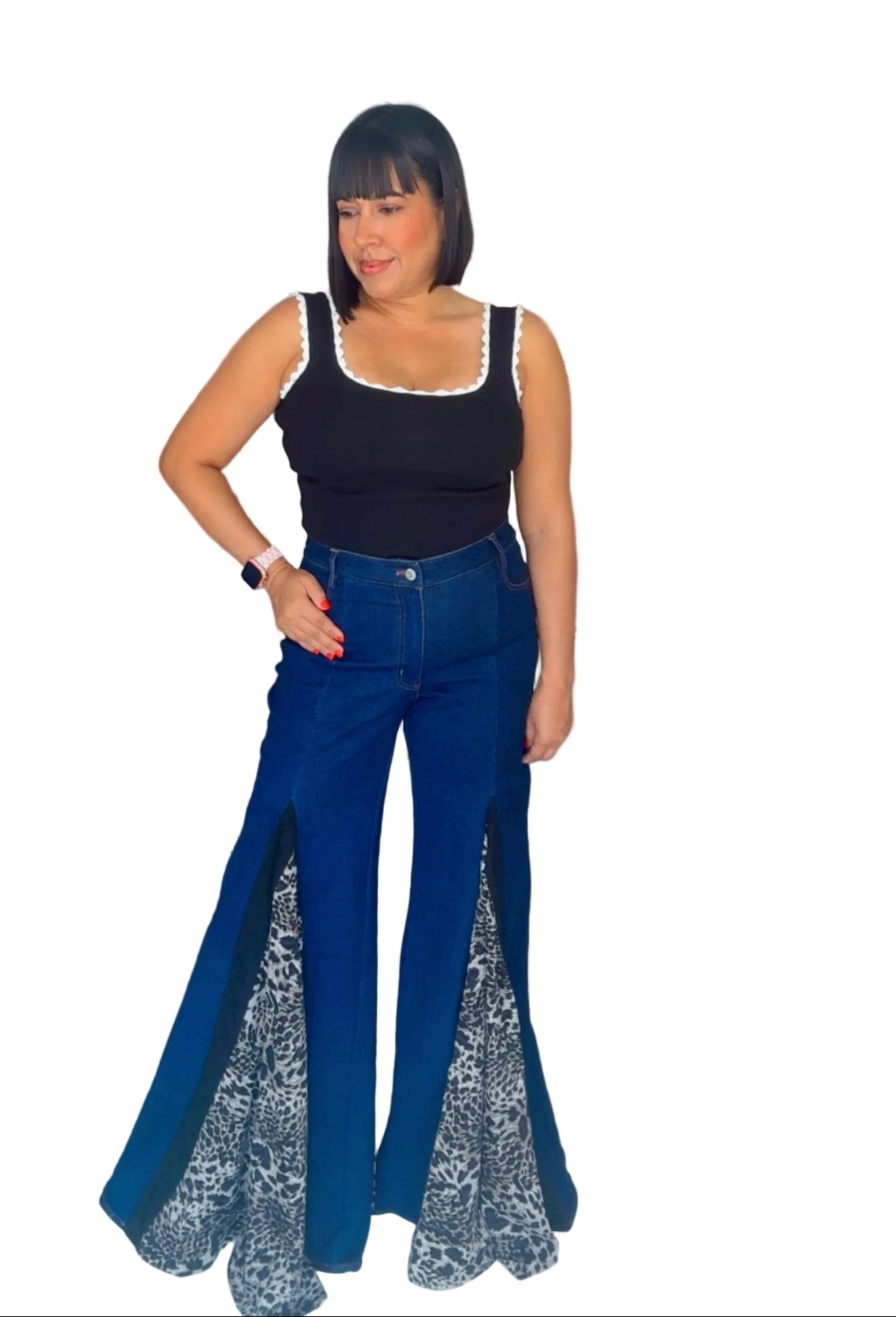 Leopard and Lace Denim