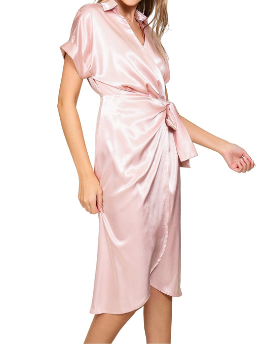 Satin Pink Dress