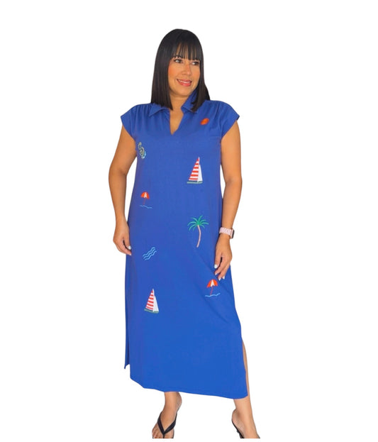 Nautic Midi Dress