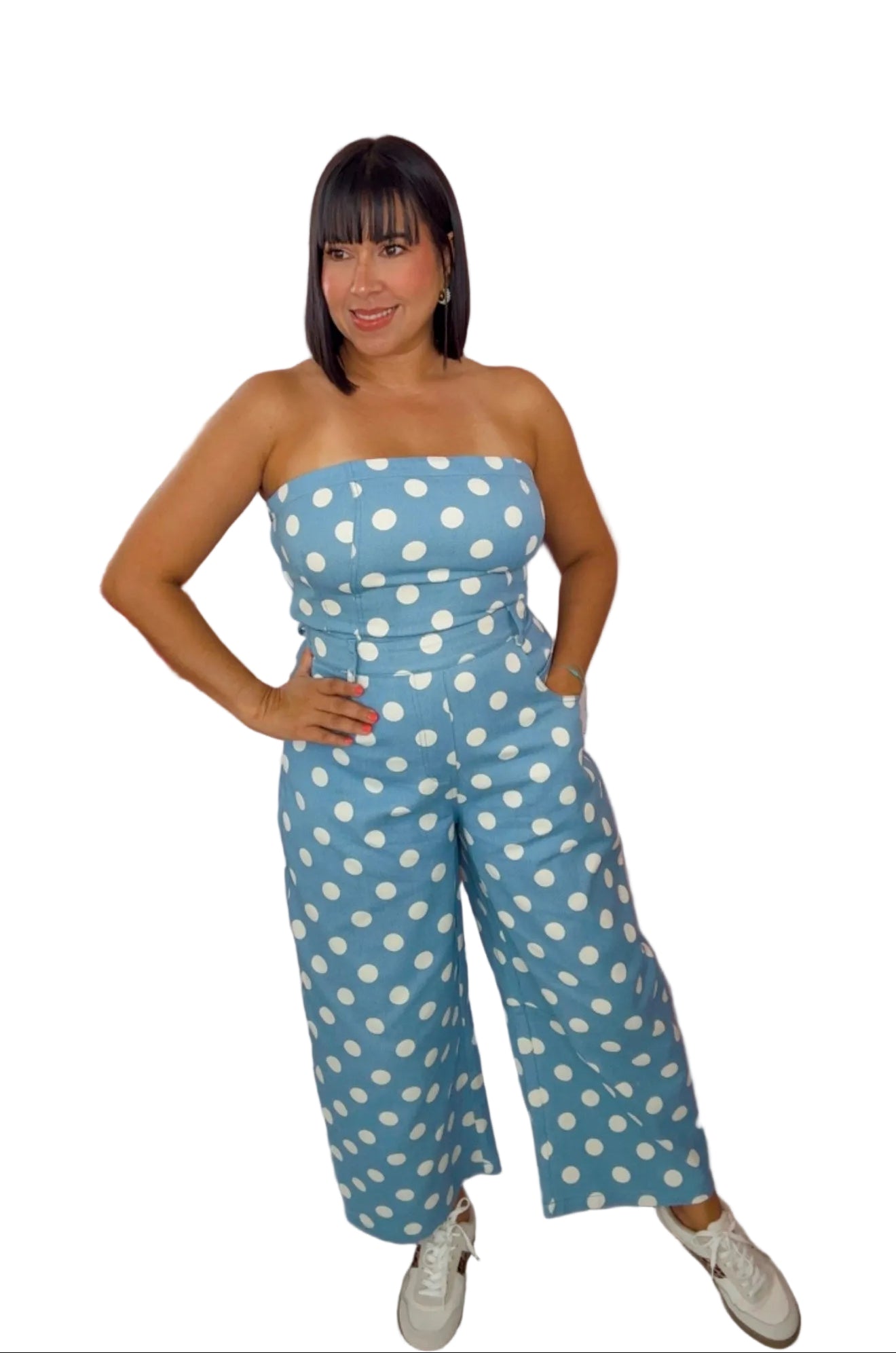 Polka Tube Jumpsuit