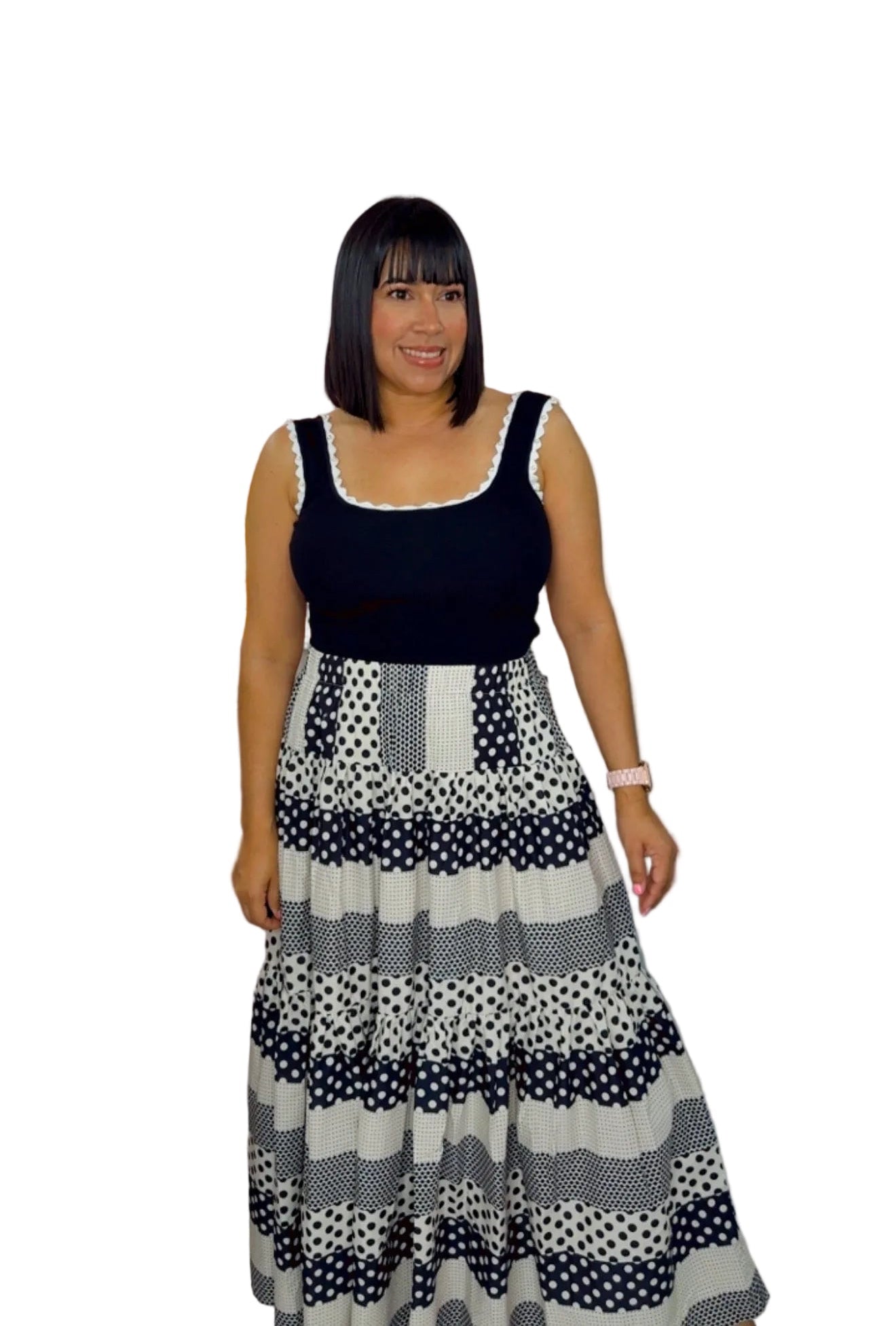 Polkadot Maxi Skirt