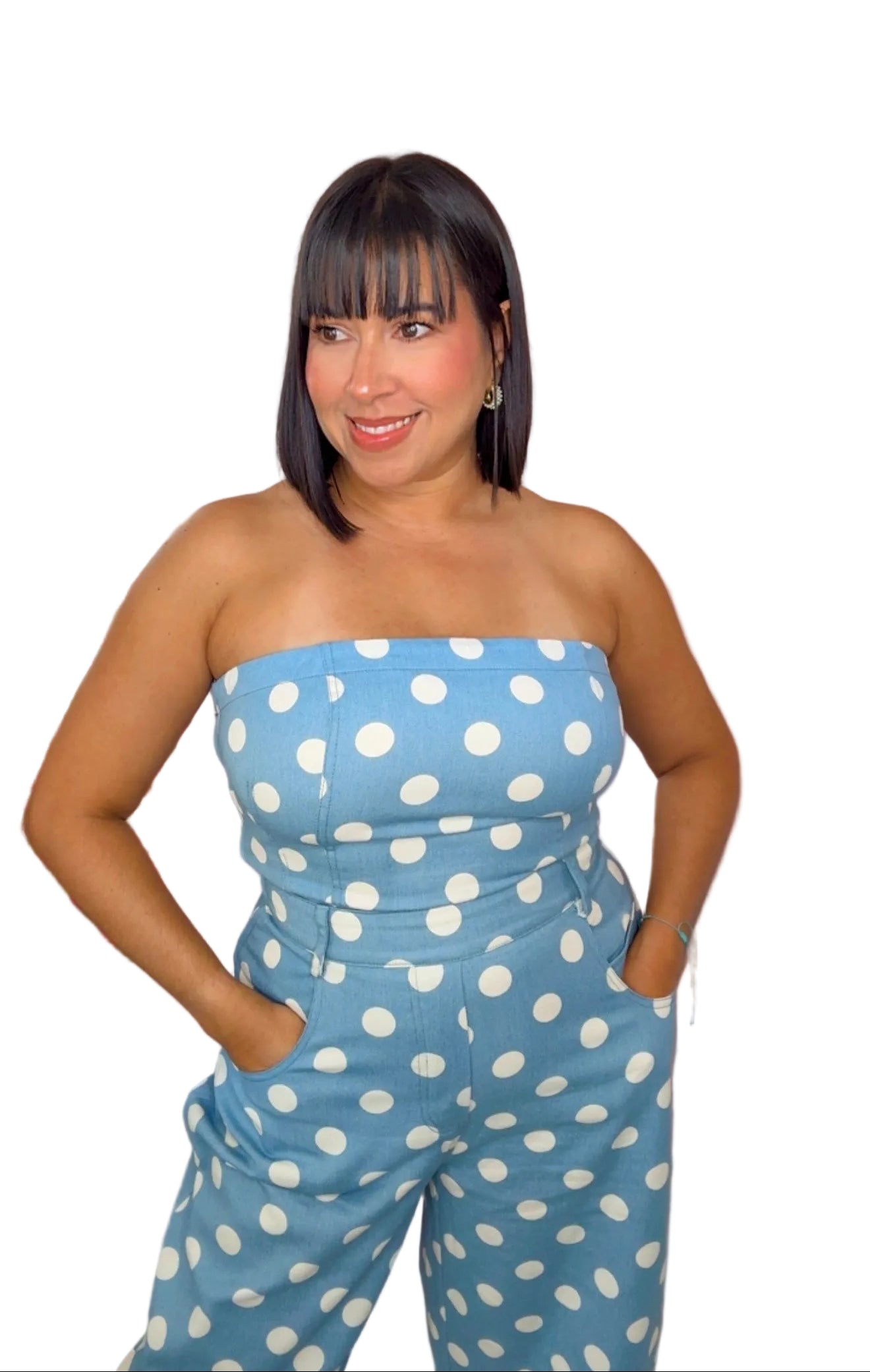 Polka Tube Jumpsuit
