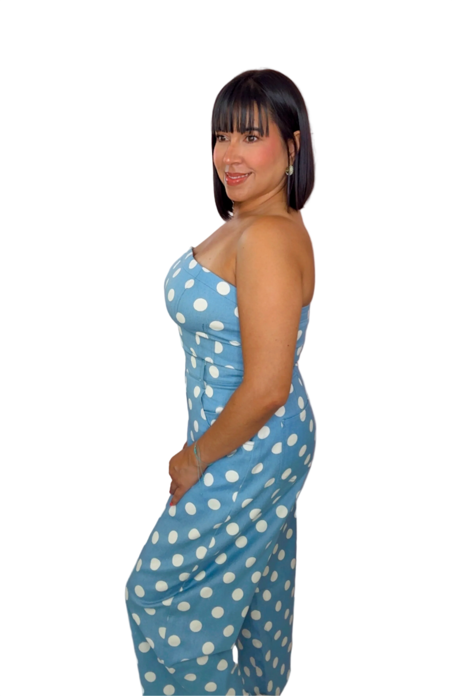 Polka Tube Jumpsuit