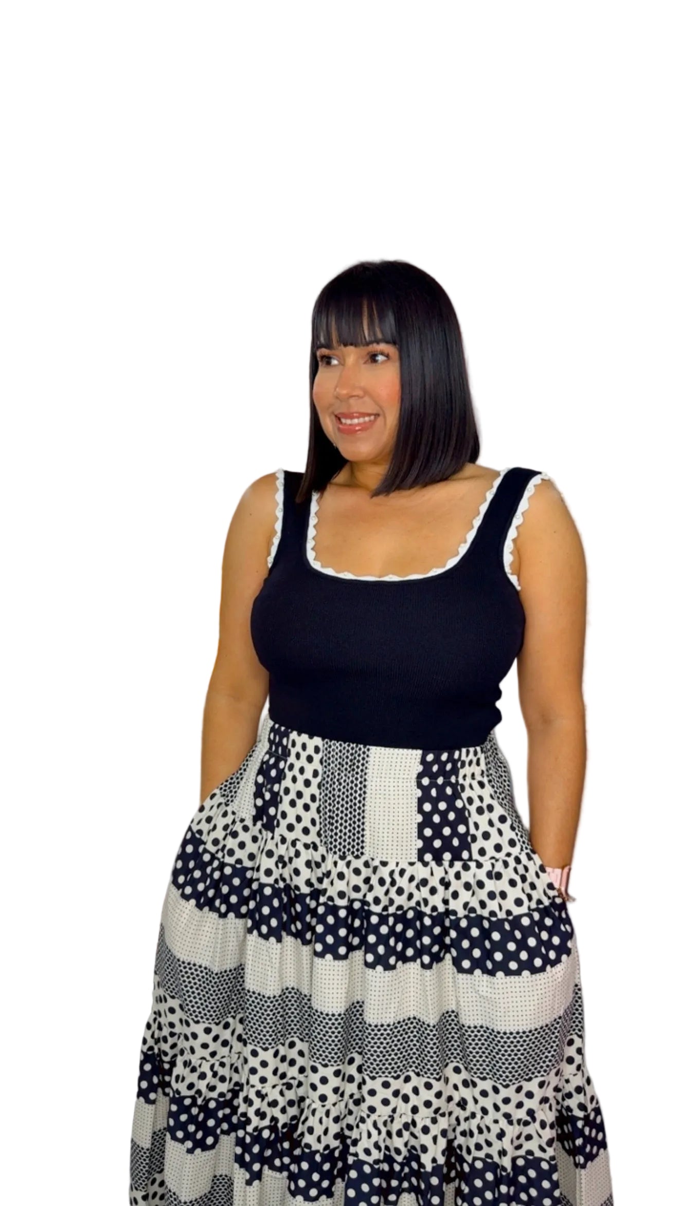 Polkadot Maxi Skirt