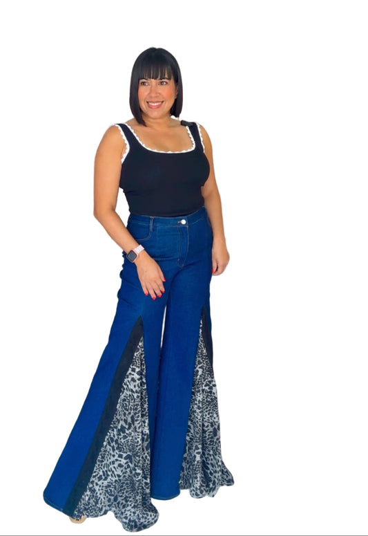 Leopard and Lace Denim
