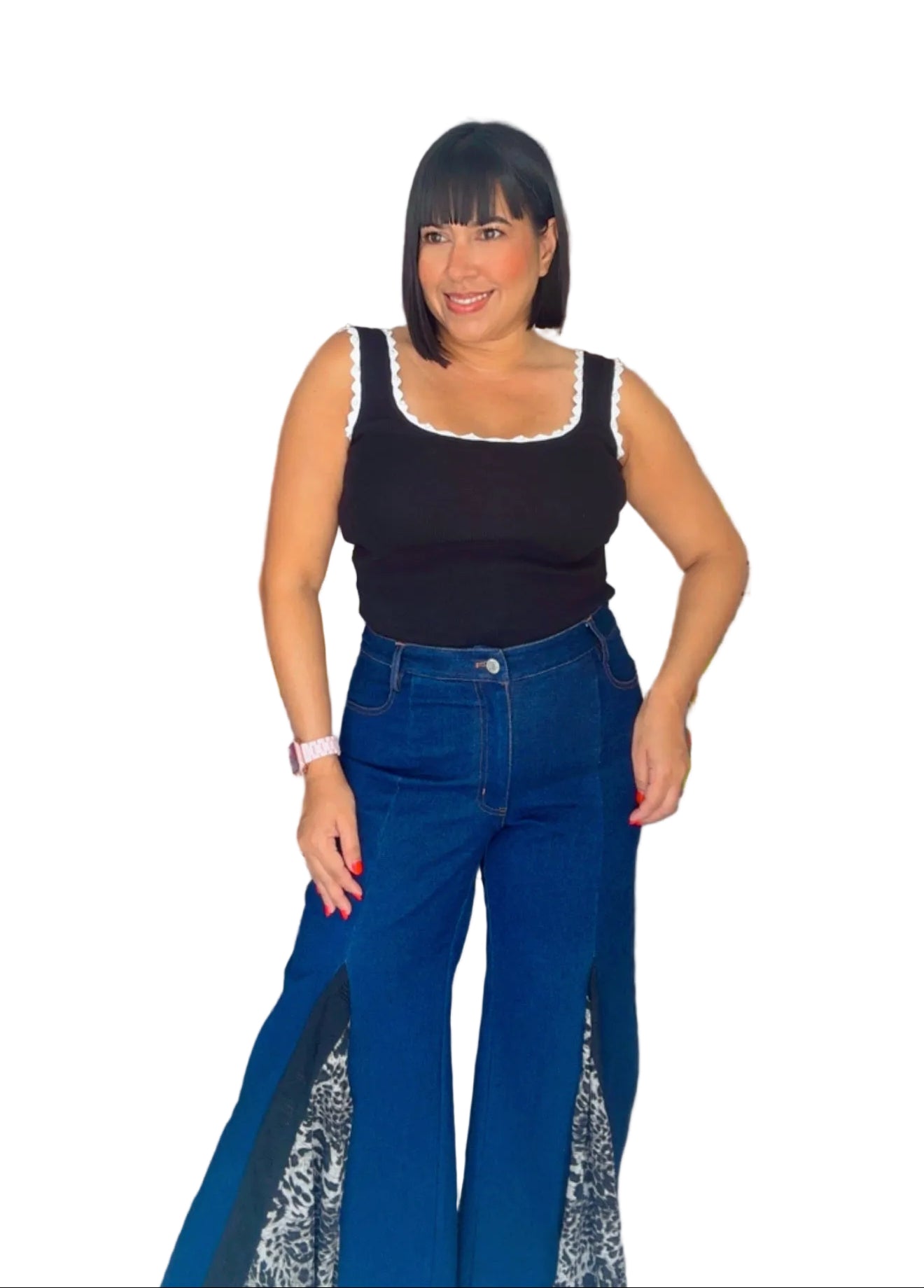 Leopard and Lace Denim