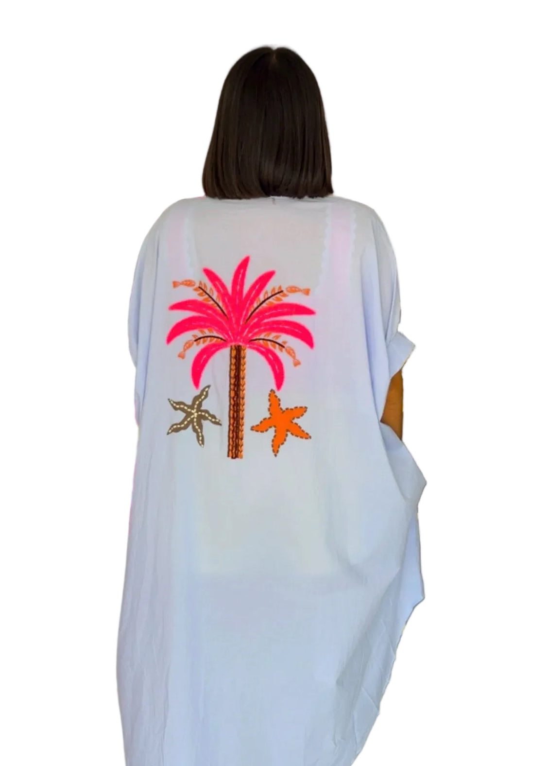 Palm Tree Coverup Dress
