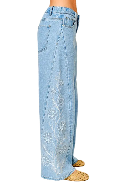 Embroidered Denim