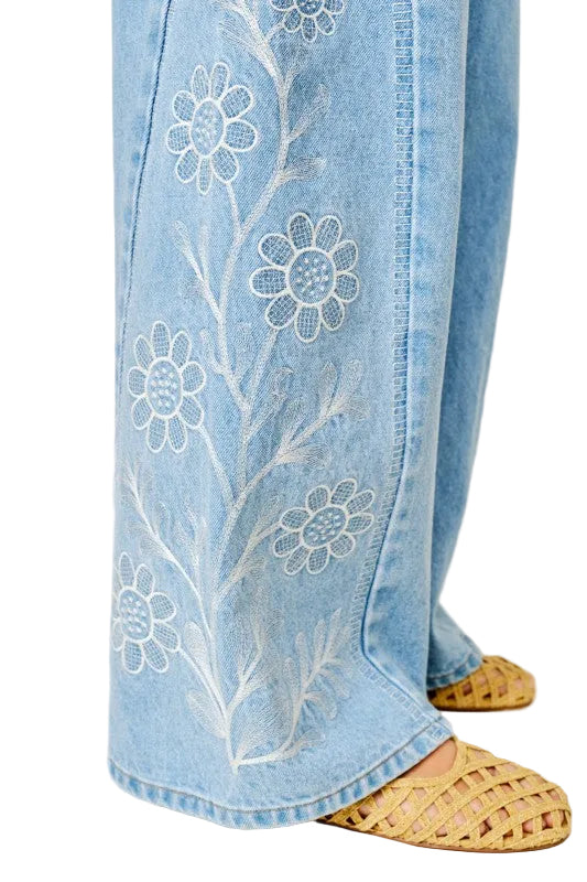 Embroidered Denim