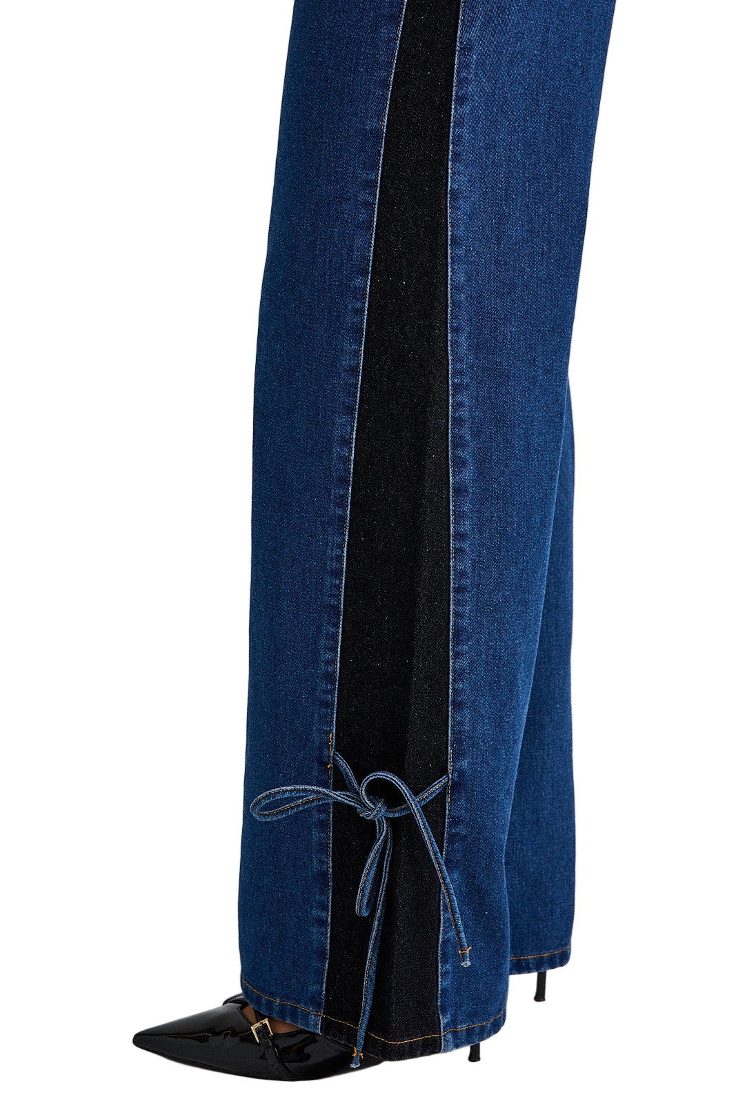 Denim Bow Pant