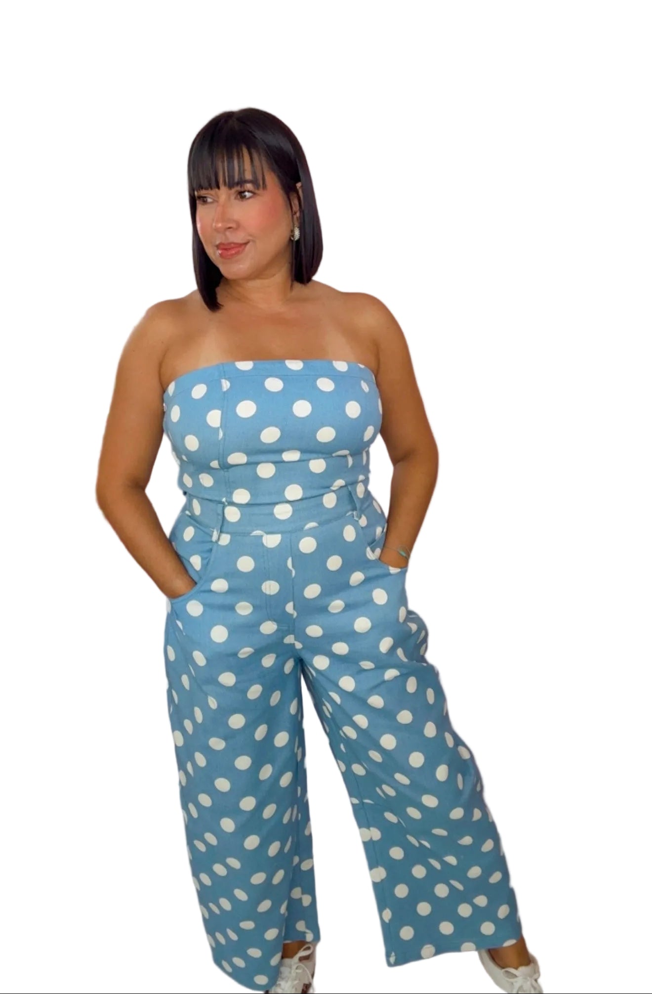 Polka Tube Jumpsuit
