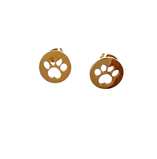 Earrings Dog Footprint