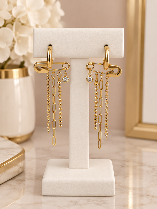 Safety Pin Earrings