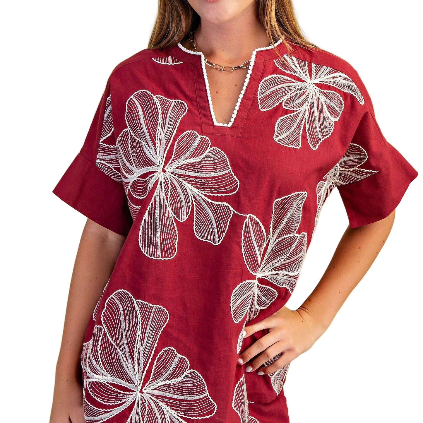 Wine Blossom Top