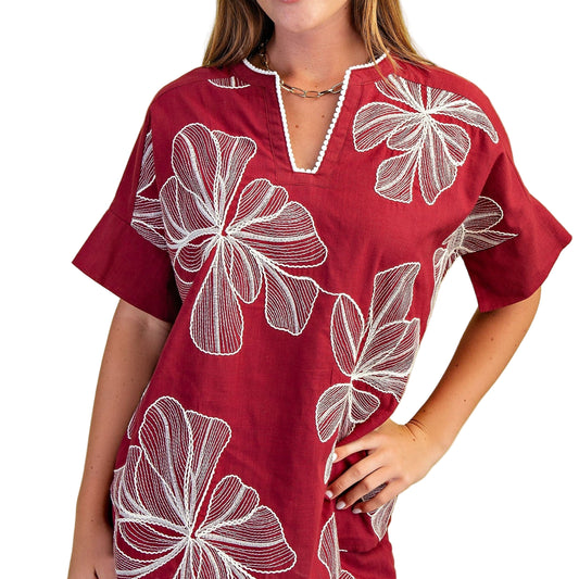 Wine Blossom Top