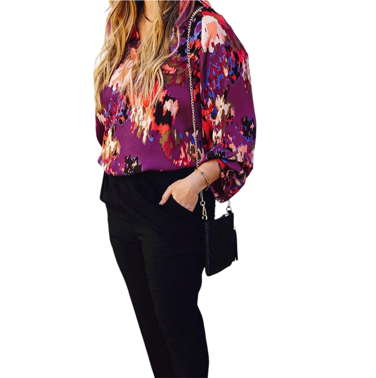 Abstract Elegant Blouse Plus