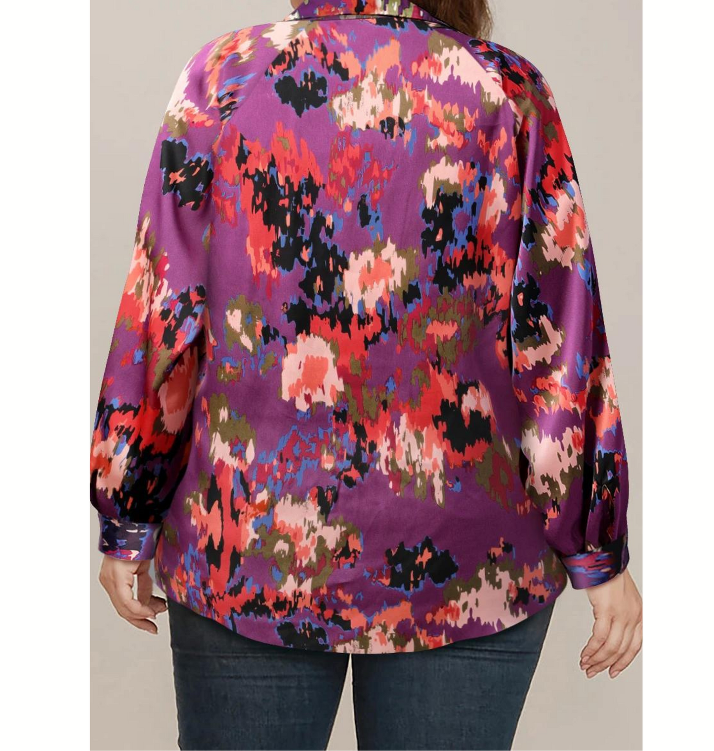 Abstract Elegant Blouse Plus