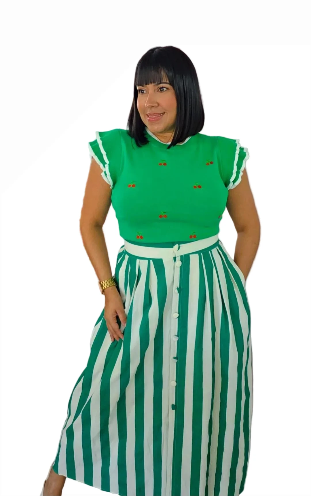 Maxi Stripe Skirt