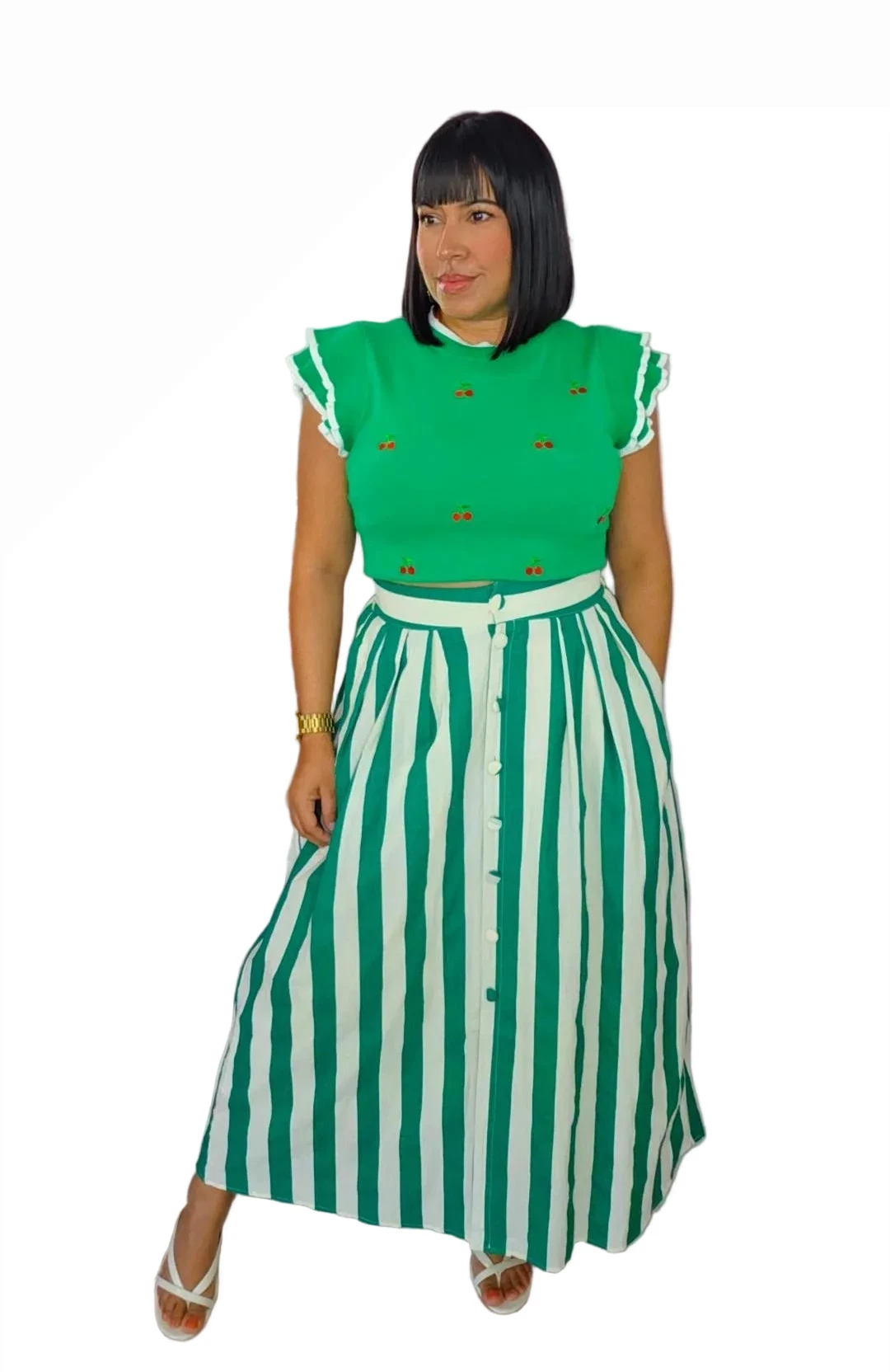 Maxi Stripe Skirt