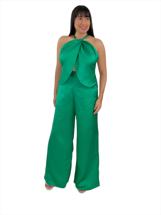 Green Hope Set Satin