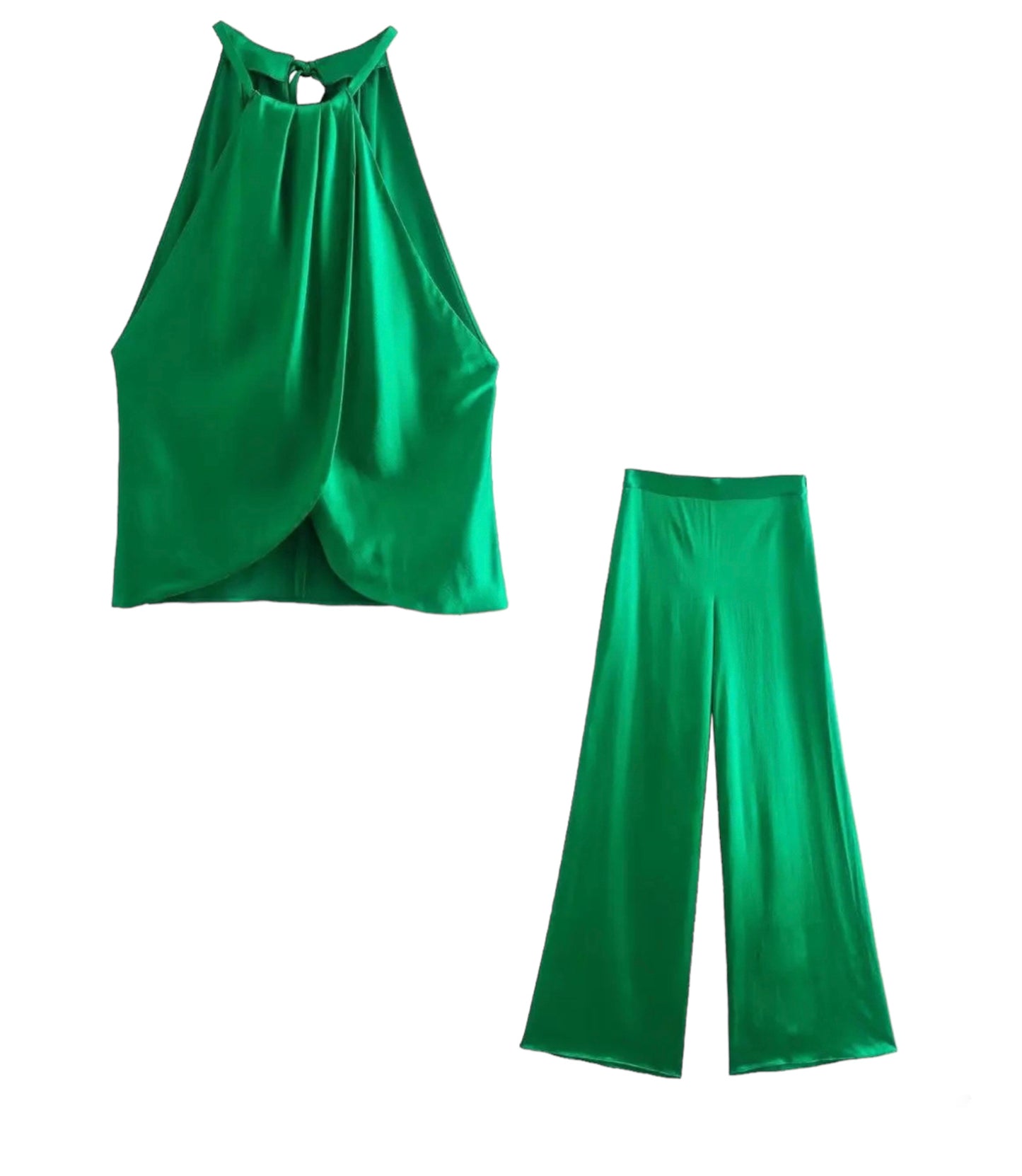 Green Hope Set Satin